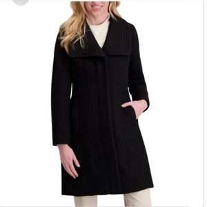 Kenneth Cole Women's Wool Blend Coat, Nwt, Black